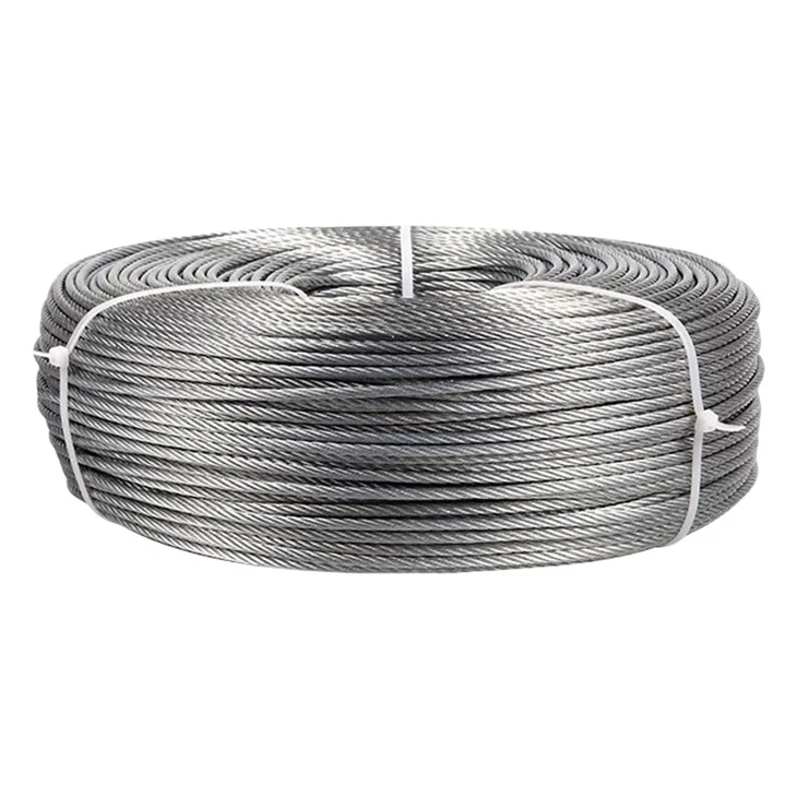 Câble métallique en acier galvanisé 8x19